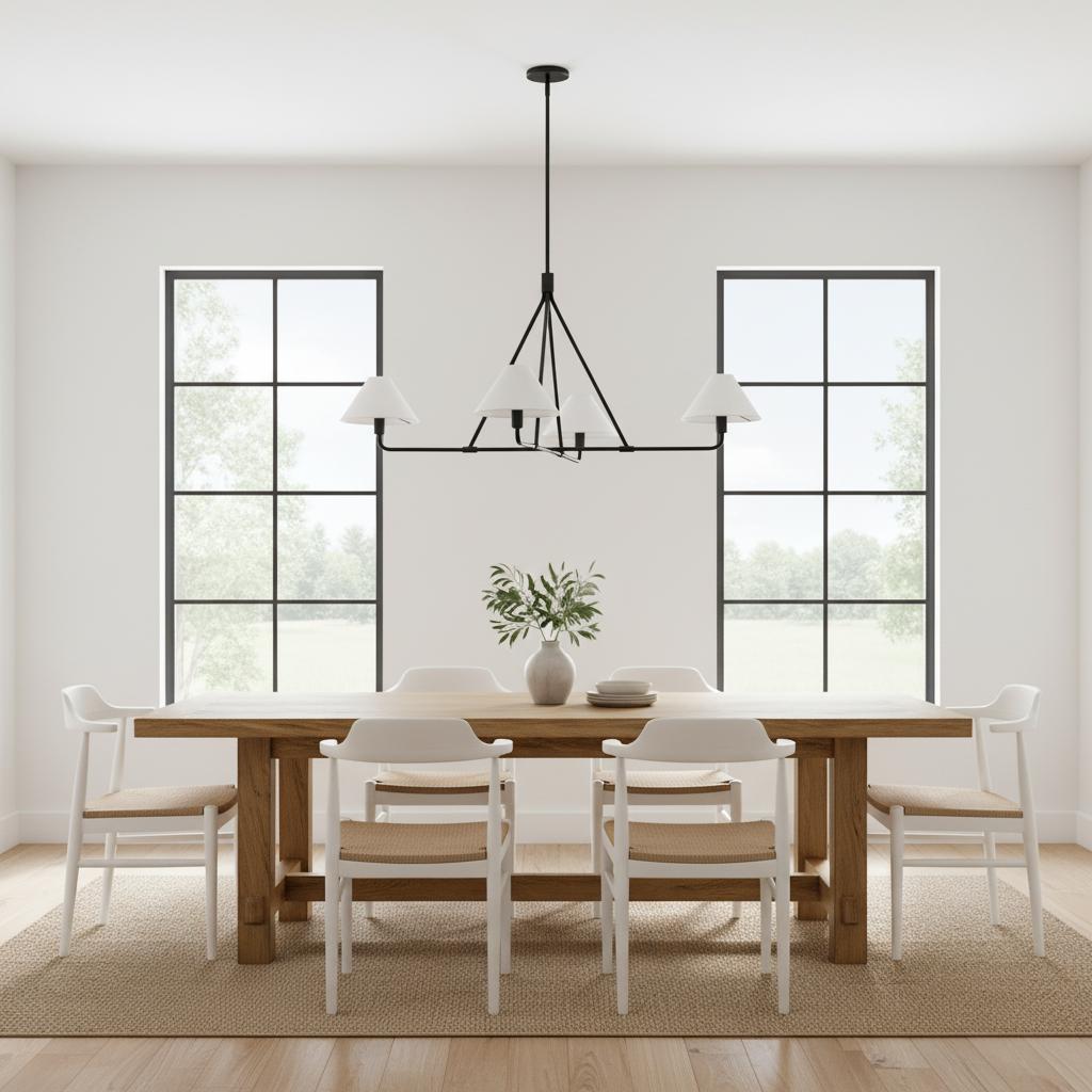
Vector Brass Fabric Chandelier Dimmable Compatible