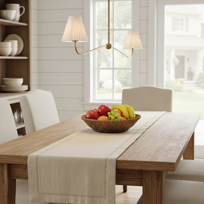 Fibura Pleated Shade Chandelier for Traditional Dining Rooms