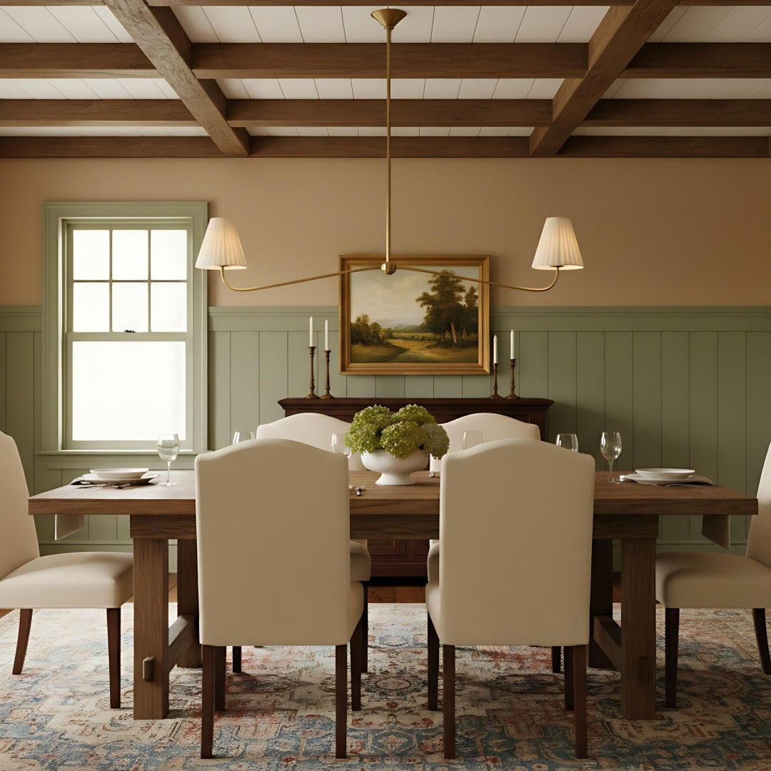 
Fibura Pleated Shade Chandelier for Traditional Dining Rooms