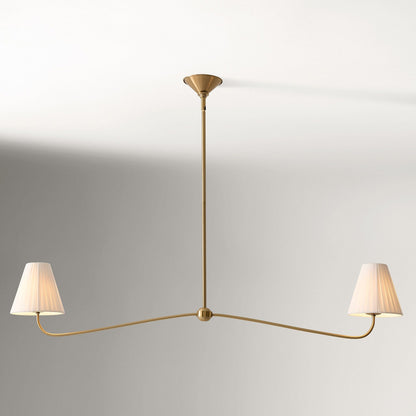Fibura Pleated Shade Chandelier for Traditional Dining Rooms