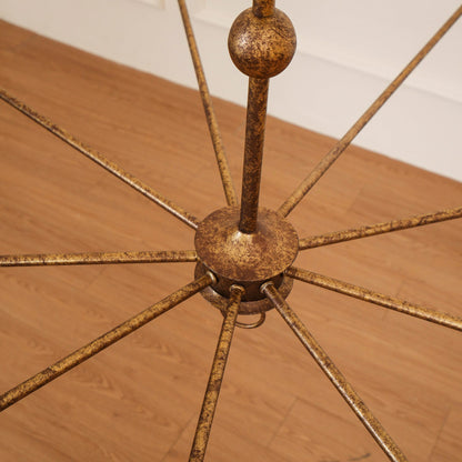Wisp Grande Vintage Industrial Bronze Chandelier