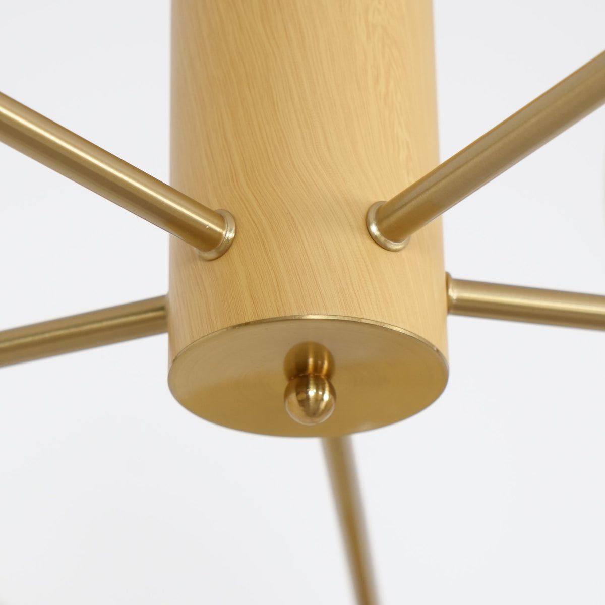 
Nova Persimmon Metal and Glass Chandelier with Brass Arms