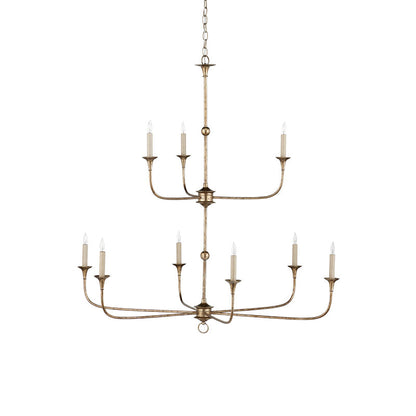Wisp Grande Vintage Industrial Bronze Chandelier