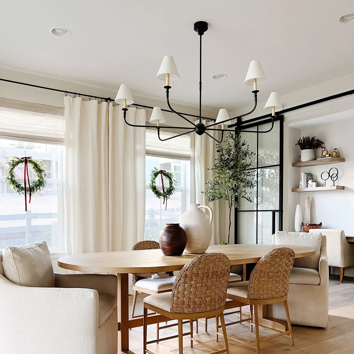 
Arthaila Vintage Industrial Grande Fabric Chandelier
