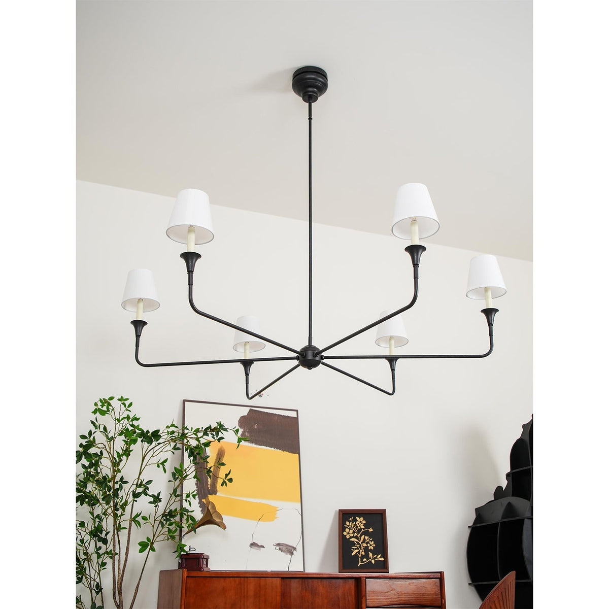 
Arthaila Vintage Industrial Grande Fabric Chandelier