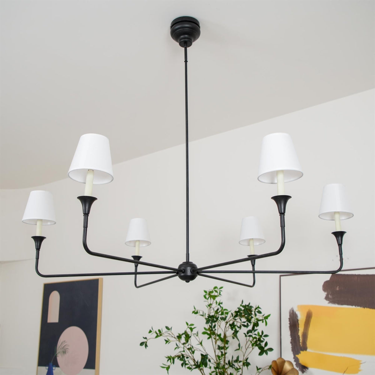 
Arthaila Vintage Industrial Grande Fabric Chandelier