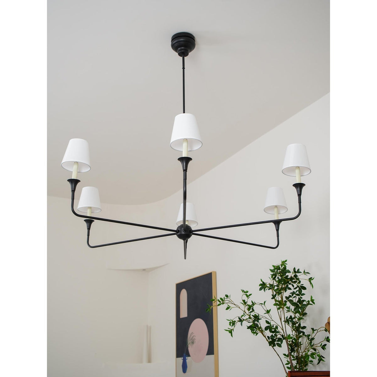 
Arthaila Vintage Industrial Grande Fabric Chandelier