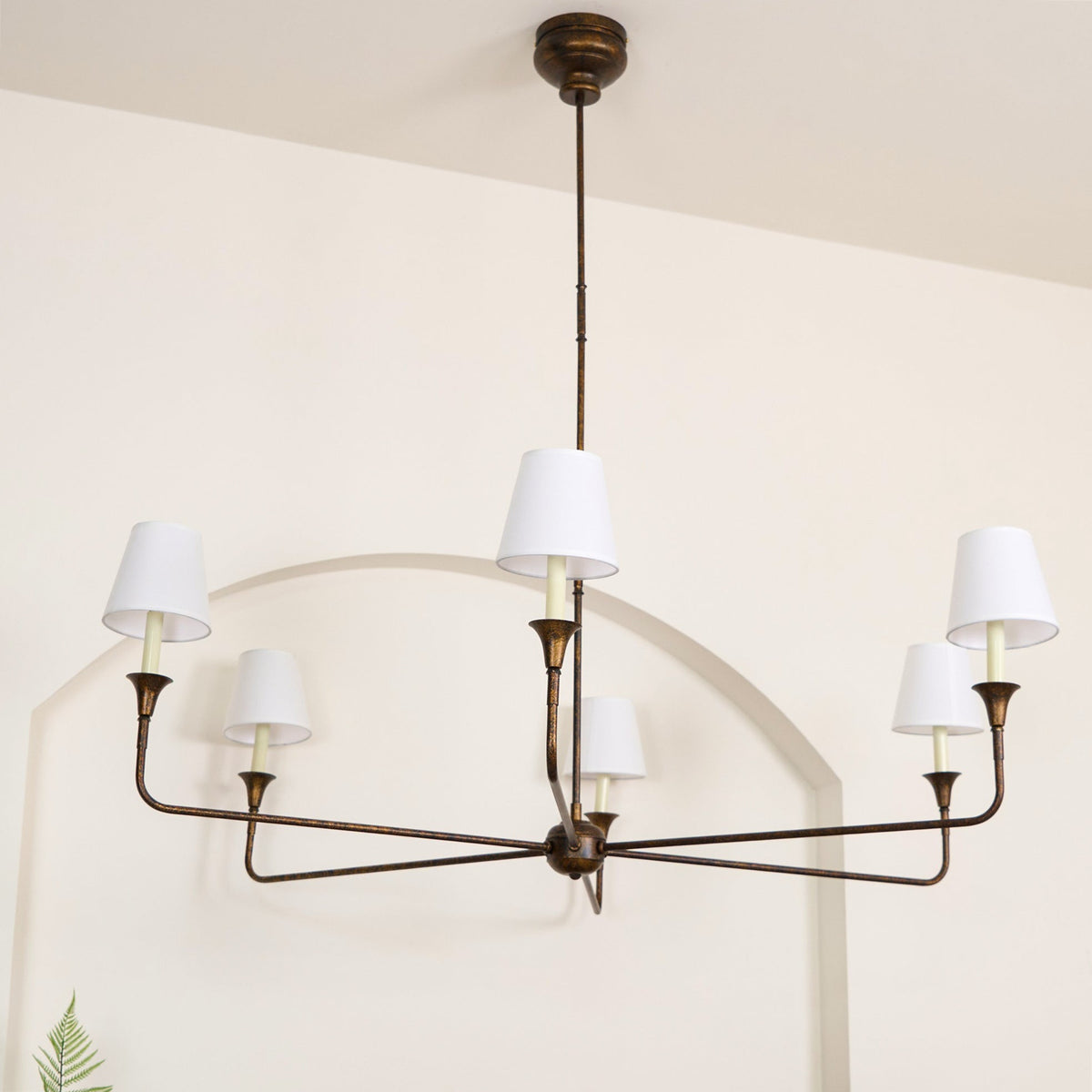 
Arthaila Vintage Industrial Grande Fabric Chandelier