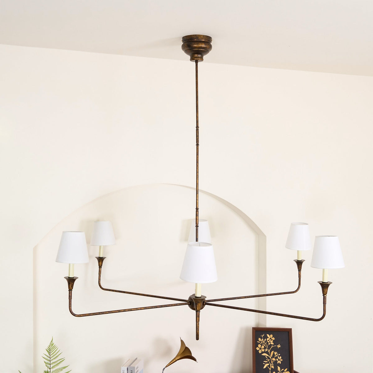 
Arthaila Vintage Industrial Grande Fabric Chandelier