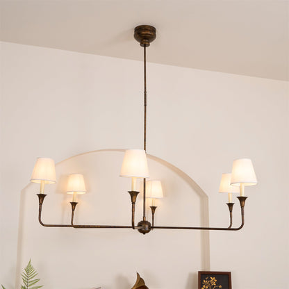 Arthaila Vintage Industrial Grande Fabric Chandelier