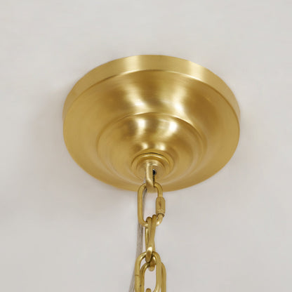 Varese 6-Light Brass Candle Chandelier for Grand Rooms