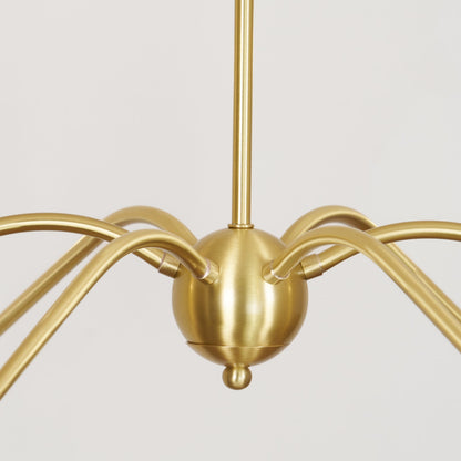 Varese 6-Light Brass Candle Chandelier for Grand Rooms