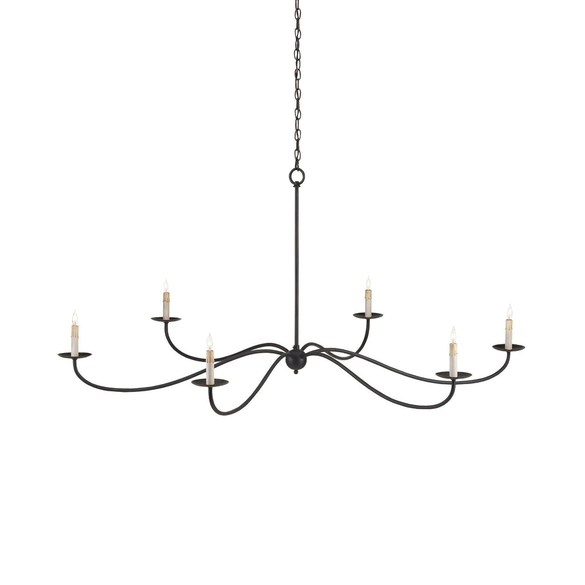 
Varese 6-Light Brass Candle Chandelier for Grand Rooms