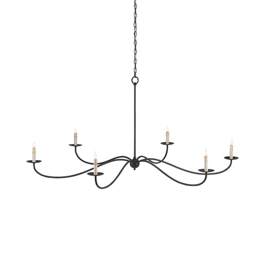
Varese 6-Light Brass Candle Chandelier for Grand Rooms