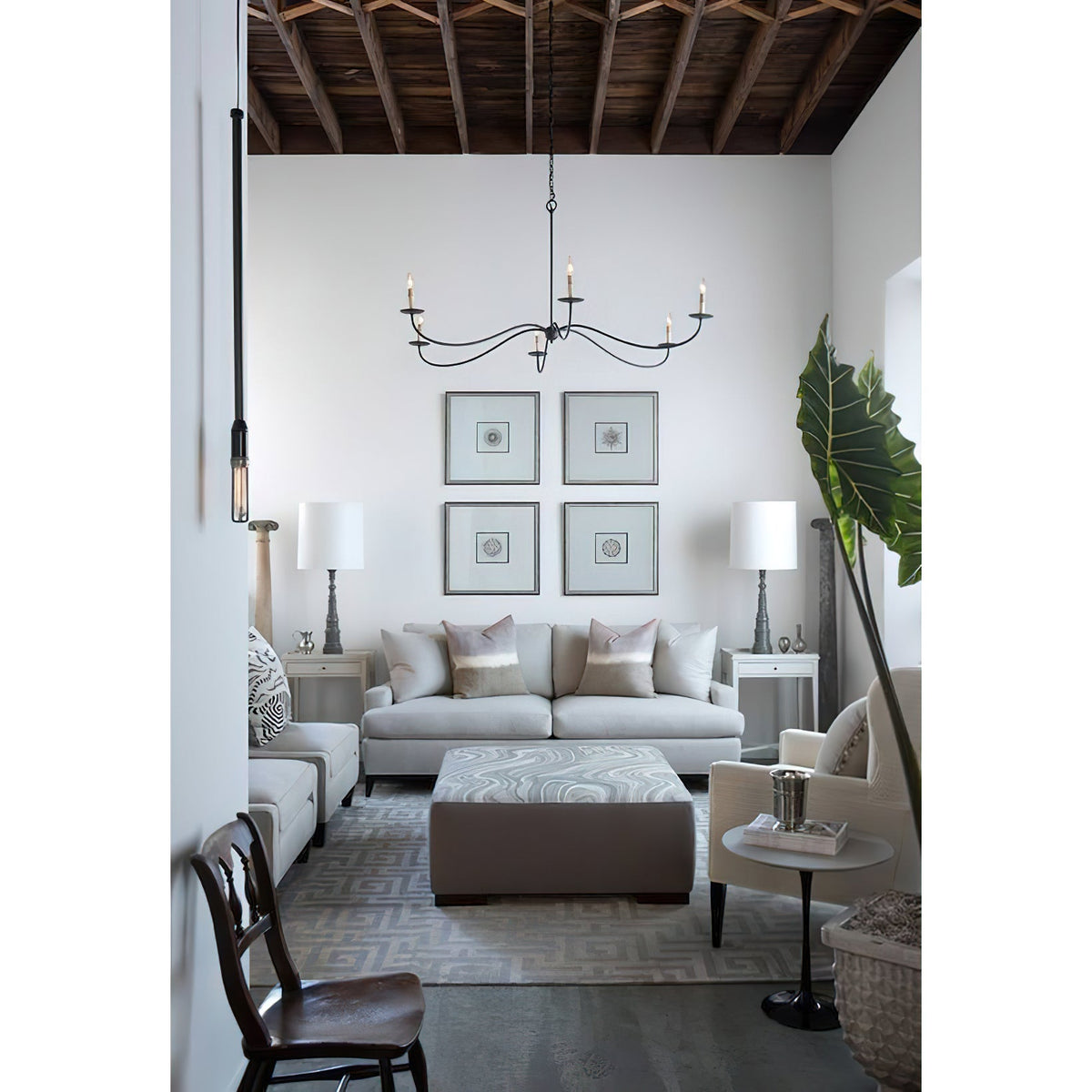 
Varese 6-Light Brass Candle Chandelier for Grand Rooms