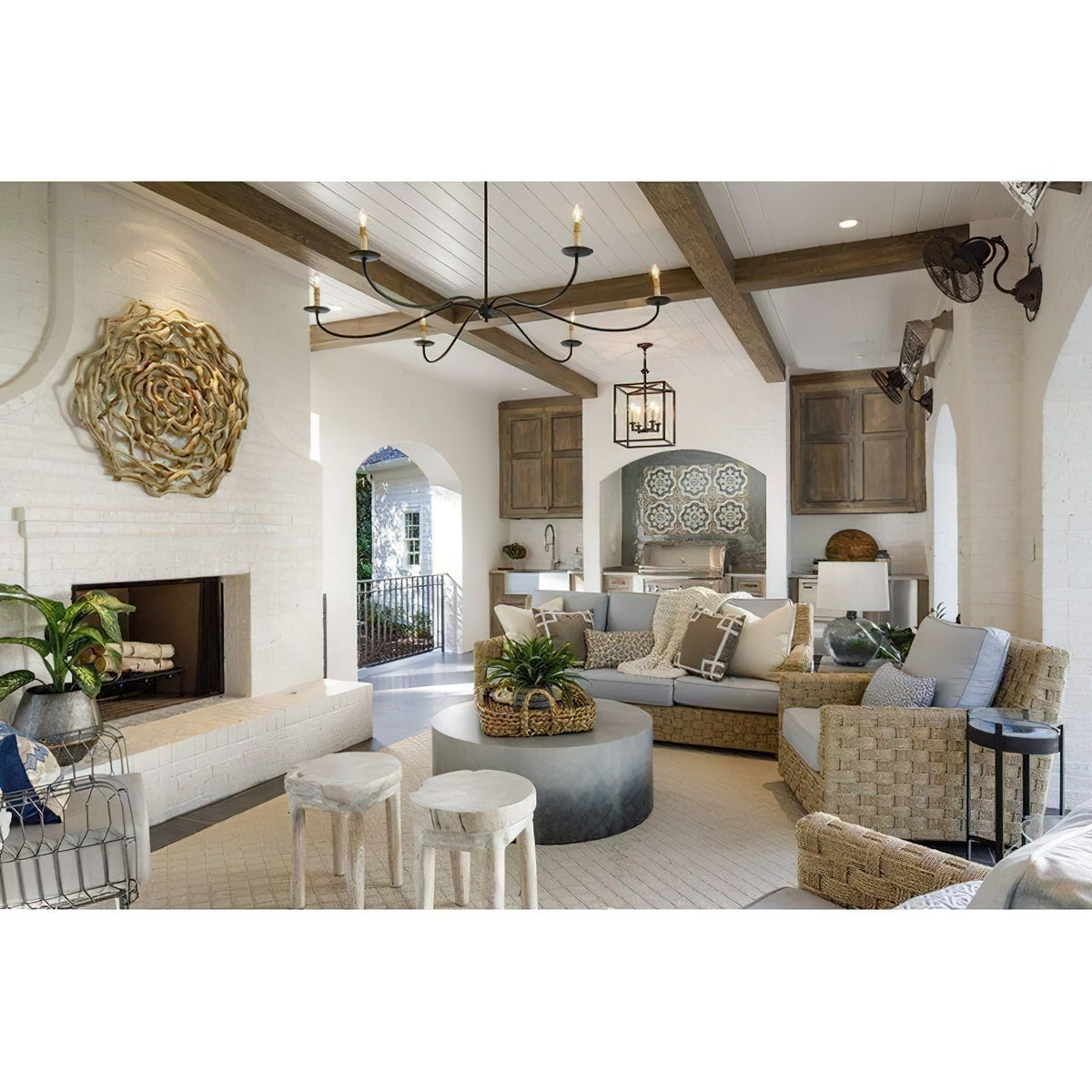
Varese 6-Light Brass Candle Chandelier for Grand Rooms