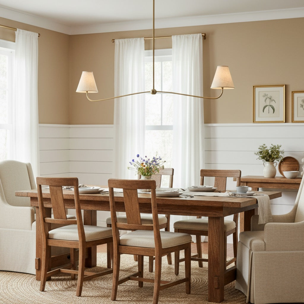
Fibura Pleated Shade Chandelier for Traditional Dining Rooms