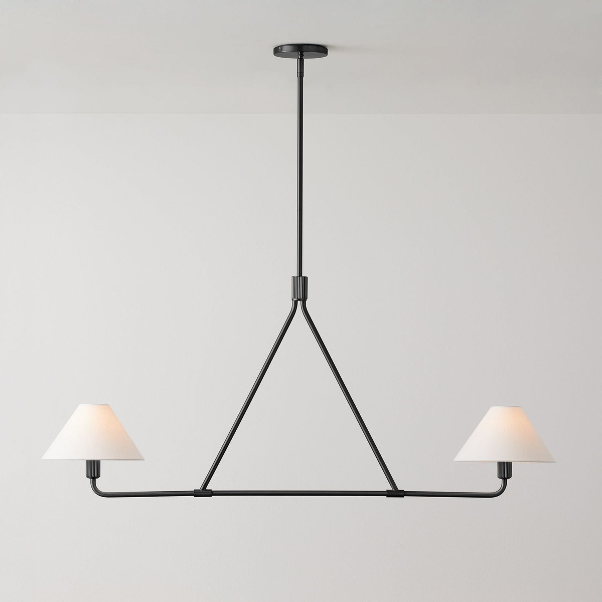 
Vector Brass Fabric Chandelier Dimmable Compatible