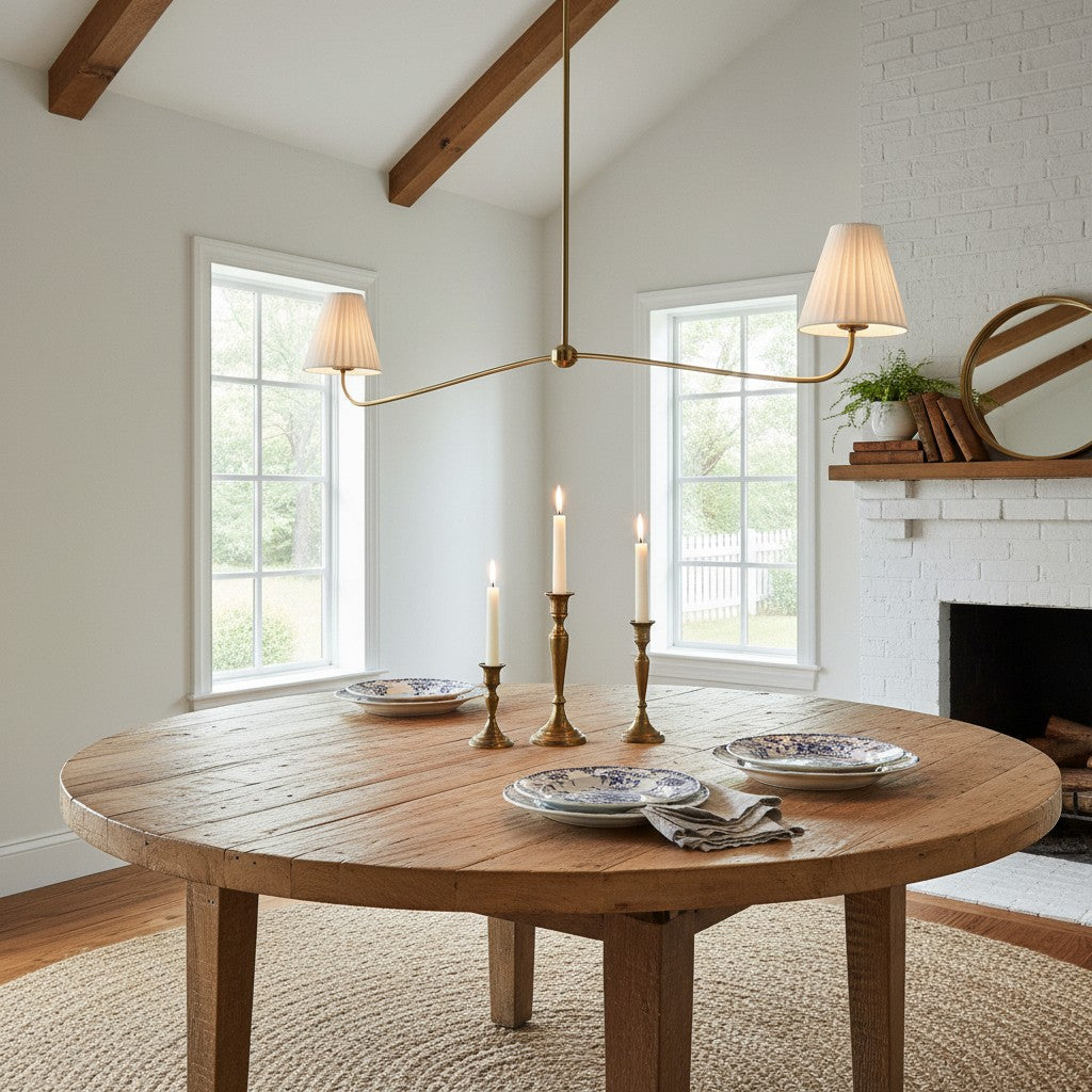
Fibura Pleated Shade Chandelier for Traditional Dining Rooms