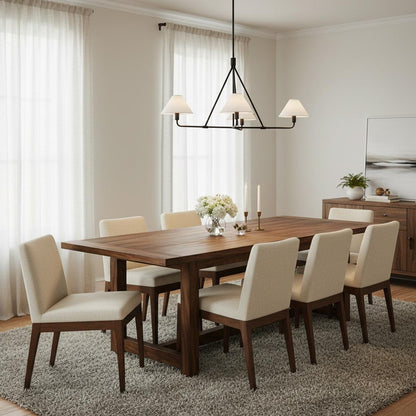 Vector Brass Fabric Chandelier Dimmable Compatible