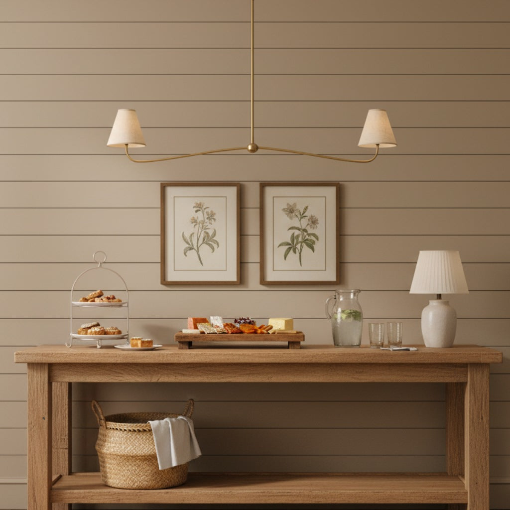 
Fibura Pleated Shade Chandelier for Traditional Dining Rooms