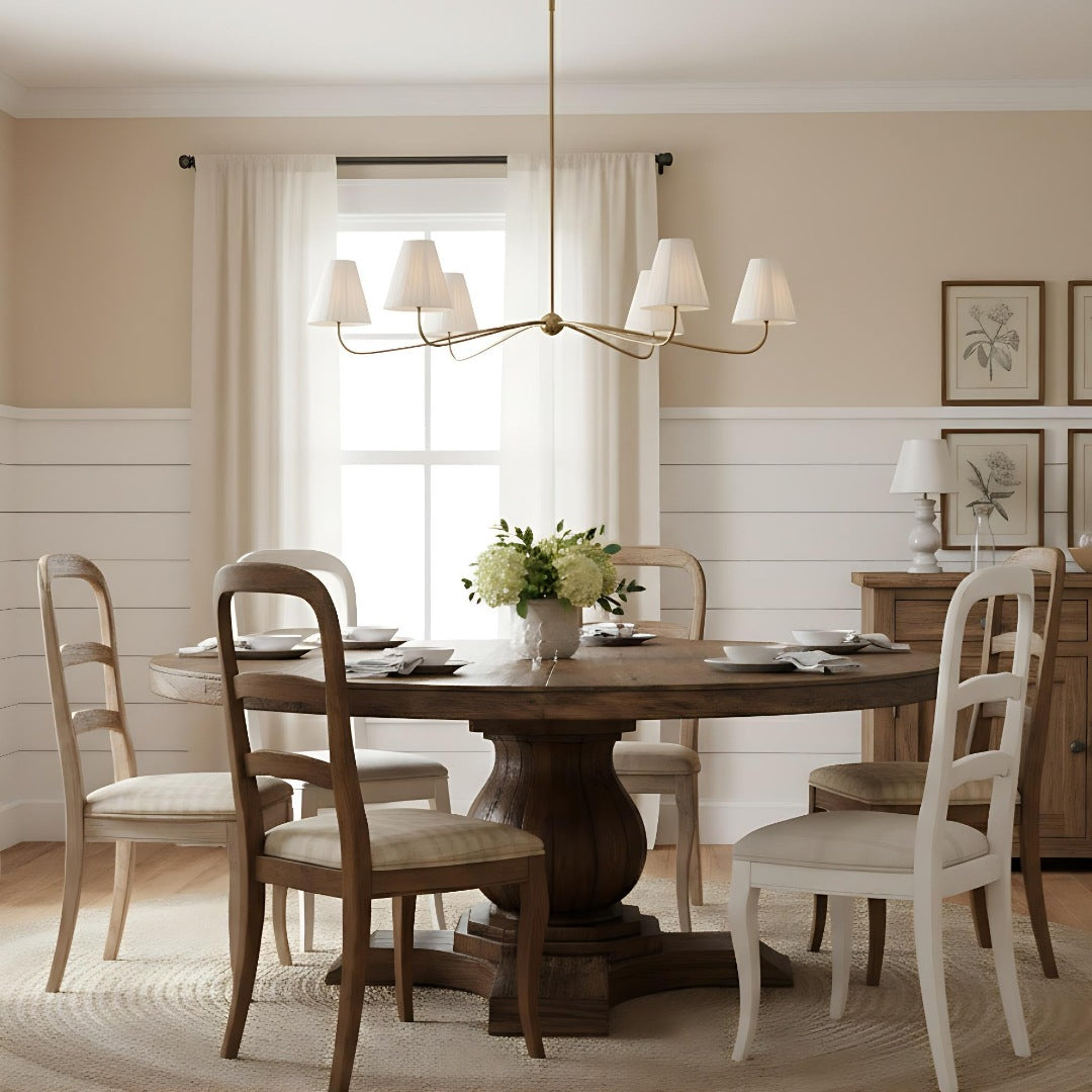 
Fibura Pleated Shade Chandelier for Traditional Dining Rooms